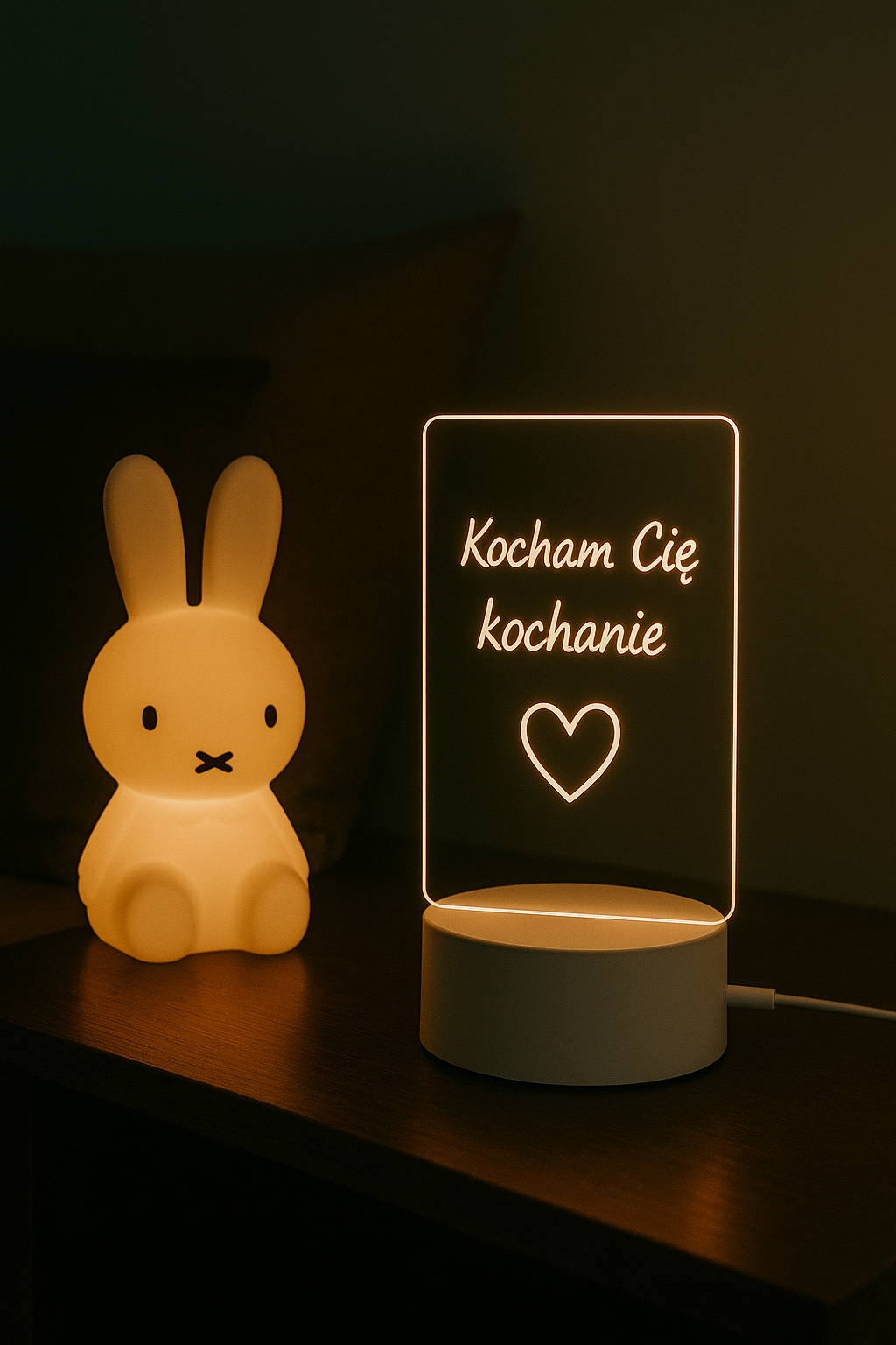 InteligentnyNotatnik™ – Lampka Nocna LED z Tablicą do Notatek